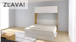 Sklápacia posteľ 180x200 Hajana 4 OTV Akcia biela/dub