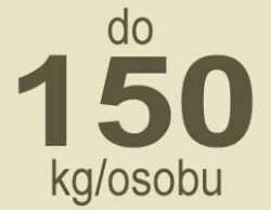 do 150 kg/osobu